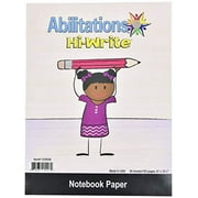 Abilitations Hi-Write Wide Ruled Notebook Paper, 100 Pages/50 Sheets - 12332