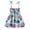 Blue, variant on Utoimkio Toddler Baby Girls Summer Outfits Overalls Floral Print Princess Dress Crisscross Halter Casual Party Dresses Summer Clothes for Girls 1-6 Years