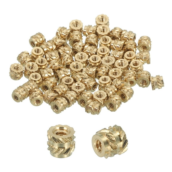 66 Pcs Threaded Inserts, M1 Brass Heat Set Insert for 3D Printing, M1x2x1.8mm