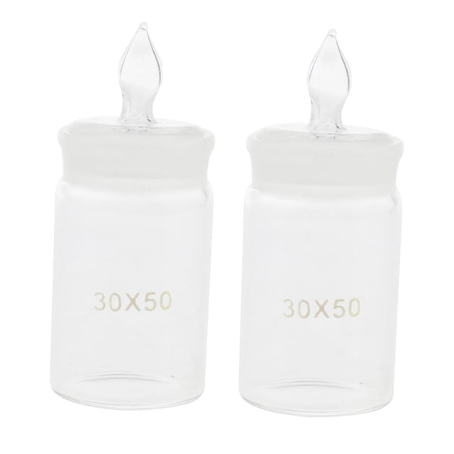 2 Pcs Bouteille de Pesée pour Verrerie de Laboratoire - Transparent, 3050mm