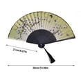 thumbnail image 3 of TIELUTT Handheld Paper Fan Set Chinese Ancient Style Decorative Fans Party Decorations for Men Decorations for Adult Birthday Party First Party Decorations Small Hand Fan Foldable Party Ceiling Decor, 3 of 5
