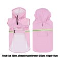 thumbnail image 2 of Dog Raincoat Windproof Hooded Poncho With Reflective Strips For Medium Large Breed, 2 of 5
