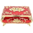 thumbnail image 1 of Vintage Jewelry Box, Exquisite Craftsmanship Vintage Jewelry Storage Box  For Store Jewelry Gold Red, 1 of 8
