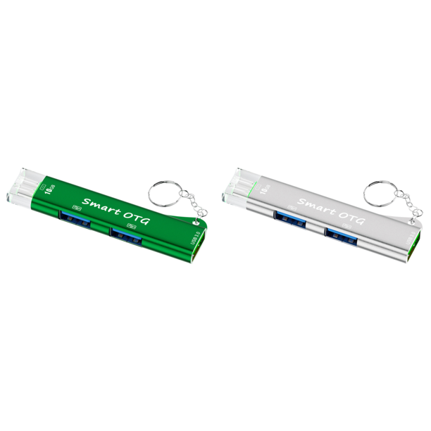 A concentrador USB C 3 en 1 con 3 puertos USB concentrador USB 3.0 tipo C divisor USB C verde