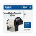 thumbnail image 2 of Brother Genuine DK-2113 Continuous Length Black on Clear Film Tape for Brother QL Label Printers, 2.4" x 50' (62mm x 15.2M), 1 Roll per Box, DK2113, 2 of 6
