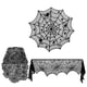 thumbnail image 1 of Juegos de decoraciones de Halloween Mantel de Halloween Encaje de telaraña espeluznante, 1 of 4