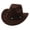 Coffee, variant on YIWULA Kids Cowboy Hat for Girls Boys Western Cowgirl Hat with Buckle Belt Unisex Wide Brim Hat Dress Up Western Style Party(Black,One Size)