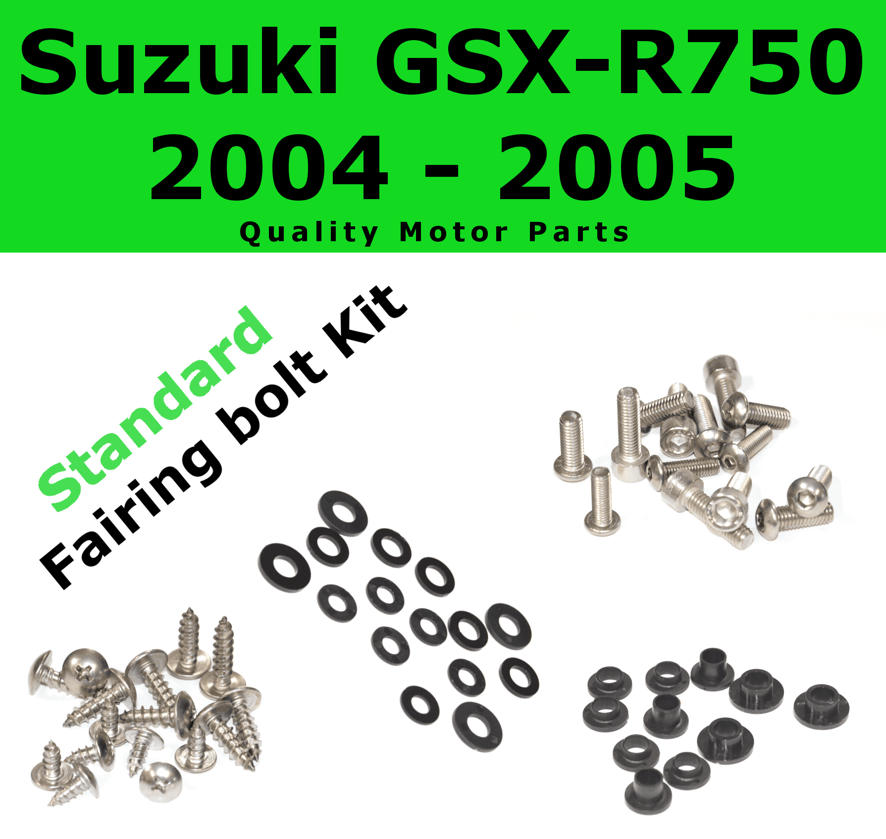 Bike Boltz Fairing Bolt Kit For Suzuki Gsx R750 2004 2005 Body Screws Fasteners Walmart Com Walmart Com