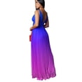 thumbnail image 3 of Robe à Bretelles Spaghetti Dégradées pour Femme, Décontractée, d'Été, Cami, Maxi, Longue, Robe Soleil, 3 of 8