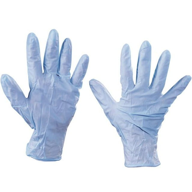 Box Partners GLV2012L Gants en Nitrile Bleu - 6 Mil - Grand - Caisse de 100