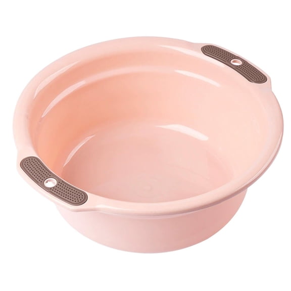 Thickened Plastic Basin with Dual Handles- Multi-Use Laundry, Fruit Washing & Storage Tub for Bathroom, Kitchen & Dorm