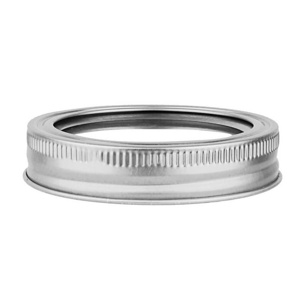 Tapas para la boca Hojalata Buen rendimiento de sellado Tapas para conservas duraderas Color clásico Diseño a prueba de fugas Almacenamiento de Cocina y Comedor Plata Anillo de plata de 70 mm Bearachild HA066111-01