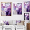 thumbnail image 4 of Designart "Abstract Shapes With Lilac Lattices" Abstract Shapes Canvas Art Print, 4 of 7