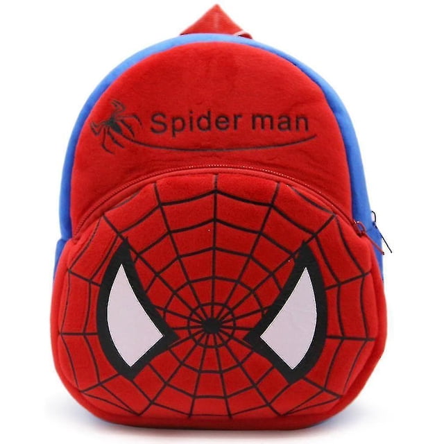 Mochila de felpa con dibujo de Spider Man para niños, mochila escolar para guardería, bolsa para estudiantes de bebé