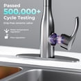thumbnail image 4 of QinaQin Touchless Kitchen Faucet with Pull Down Sprayer, Brushed Nickel Sensor Sink Faucet, 4 of 7