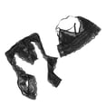 thumbnail image 4 of Pantalones cortos de sujetador de lencería de malla, conjunto de lencería de sujetador negro Kit de lencería de sujetador negro Pantalones cortos de sujetador de lencería de encaje Funcionalidad de alta precisión, 4 of 8