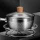 thumbnail image 1 of Ambre de material acero Inoxidable Wok Soporte Wok Anillos Rejil de Utensilios de Cocina Anillos Aismiento Térmico Calentamiento de Alimentos Servi Pta perfecl Rejilla de vapor, 1 of 8