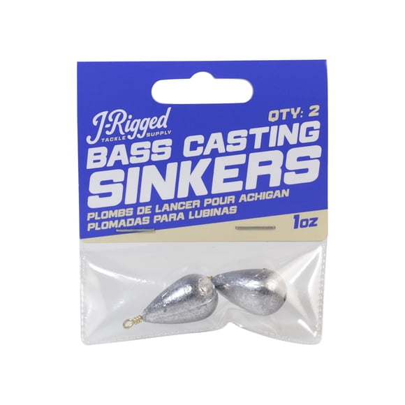 J-Rigged Tackle Supply Bass Casting Sinker 1 oz