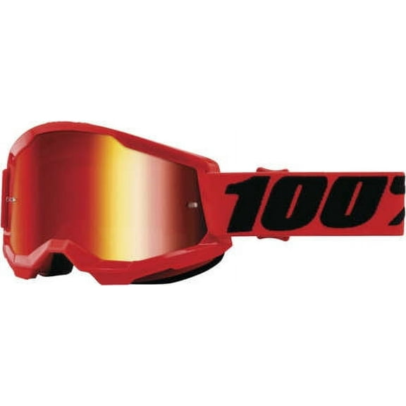 100% Strata 2 Goggles - Red/Mirror Red