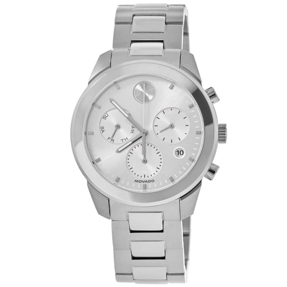 Movado Bold New Sport Chronograph Silver Dial Stainless Steel Men's Watch 3601323