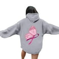 thumbnail image 5 of Chandail à Capuche Imprimé à Manches Longues pour Femmes, Ample, Oversize, Chandail, Blouse, 5 of 5