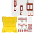 thumbnail image 4 of Lockout Tagout Station Breaker Loto Kit, Includes 14 Padlocks 28 Keys, 6 Lockout Buckles, 40 Lockout Tags, 40 Ties, Lock Out Tag Out Kit Board For Loto Station Lock Out Tag Out Kit, 4 of 8