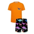 thumbnail image 4 of ZOYOEN Boys Rash Guard Swimsuits 2 Piece- Quick Dry Short Sleeve Kids Swim Trunks Swimwear Set Multicolor Size 3-4 Years, 4 of 9