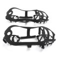 thumbnail image 1 of Crampones 18 dientes antideslizantes agarre fuerte tacos de hielo resistentes a caídas para montañismo al aire libre clima nevado, 1 of 14