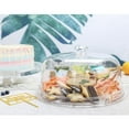 thumbnail image 3 of 6-in-1 Transparent Acrylic Cake Stand with Dome, Multi-functional Serving Platter & Salad Bowl, 3 of 8