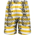 thumbnail image 2 of Hand Drawn Pineapple Men's Athletic Shorts,Men's Pajama Bottoms for Home and Rest-L, 2 of 7