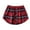 Red, variant on BUWTTER Skirts for Women Layered Mini Fashionable Plaid Pattern Outfits Casual Wear Summer Black Skirt XXXXL