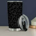 thumbnail image 3 of Black Leopard Print Tumbler - 20 Oz Stainless Steel Insulated Tumblers - Birthday Gifts for Dad,Men, 3 of 6