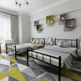 thumbnail image 6 of Emiosmt 14 in Twin XL Size Metal Platform Bed Frame with Headboard & Footboard,Black, 6 of 7