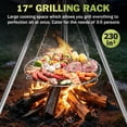 thumbnail image 4 of Walchoice Camping Tripod with 17” Grill Grate, Durable Stainless Steel Campfire Cooking Rack for Outdoor BBQ, Adjustable Height Firepit Rack Cooking Accessories Set, 4 of 7