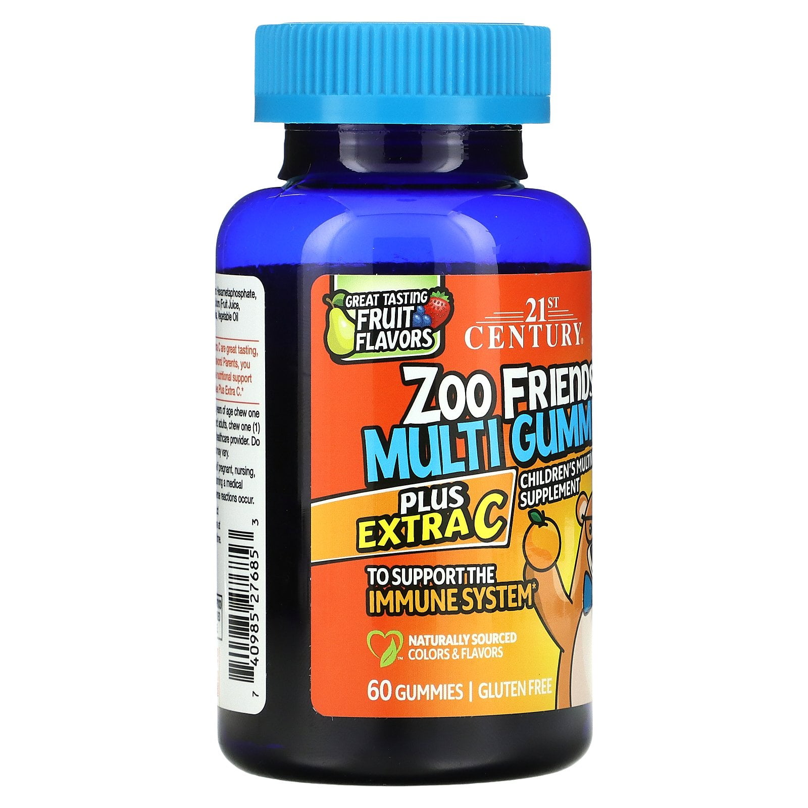 みかん 21st Century Zoo Friends Multi Gummies Plus Extra C 60 ea