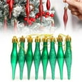 thumbnail image 2 of Ongmies Christmas Ornaments, Finial Christmas Ornaments – Glitter Plastic Retro Hanging Ornaments, Perfect For Xmas Tree Holiday Decoration, Xmas Tree Decoration, 2 of 9