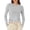 A-Grey275, variant on Bibifish Womens Long Sleeve T-Shirt Slim Fitted Crop Tee Lightweight Stretchy Crew Neck Going Out Top For Ladies