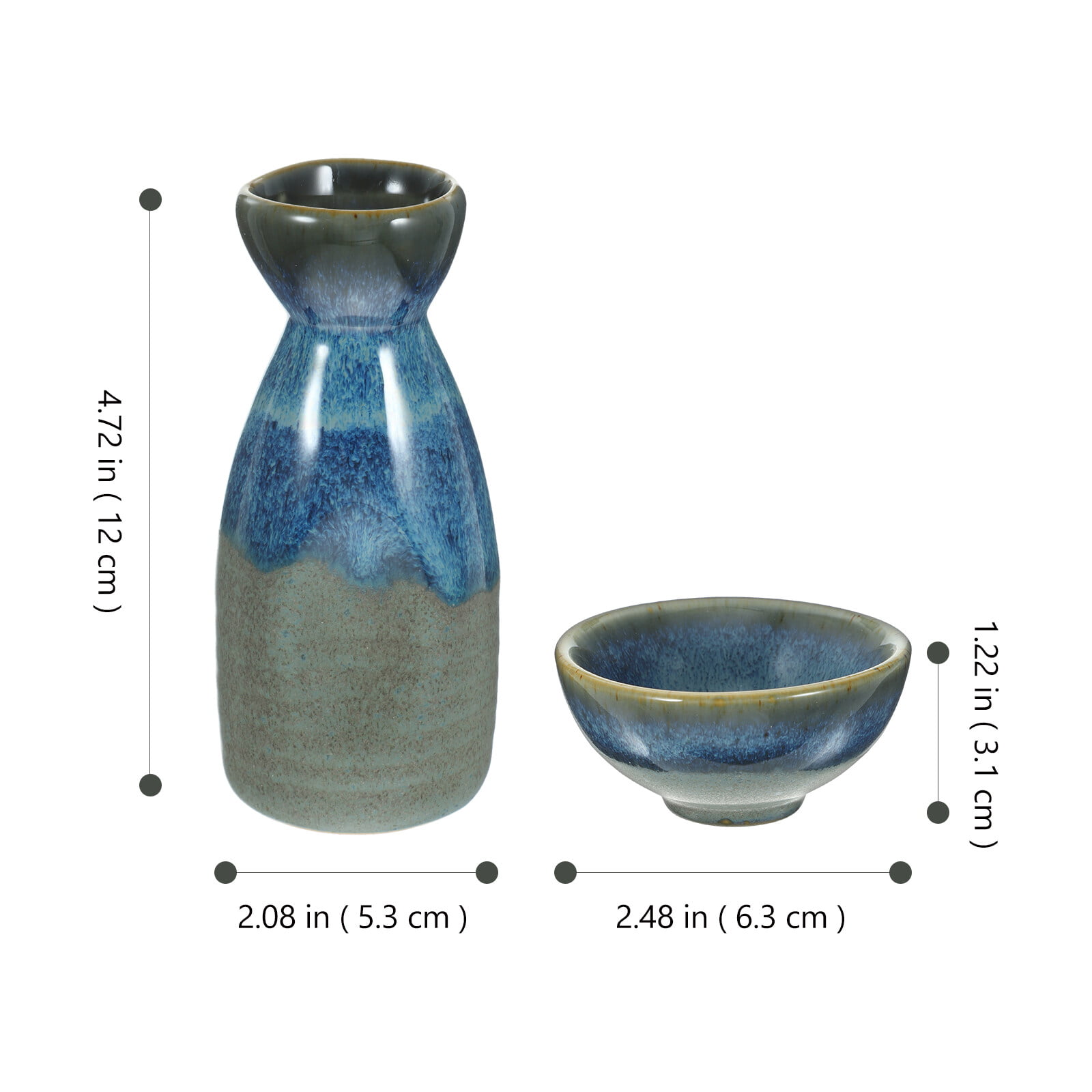 Sake Set Asuka - Sake Cups - Ceramic Sake - My Japanese Home