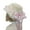 Pink, variant on Women Victorian Bonnet Hat Lace Ribbon Bowknot Straw Hat for Teaparty Costume