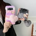 thumbnail image 2 of Allytech Case for Samsung Galaxy Z Flip 4 (2022), Cute Plush Handmade Case Fluffy Fur Winter Warm Fuzzy Folding Case Silicone Bumper Cover for Girls Women for Galaxy Z Flip 4 5G, Gray, 2 of 5