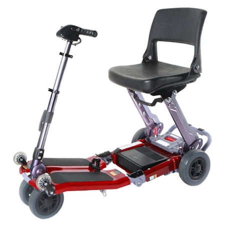 Luggie Standard Folding Mobility Scooter, Burgundy