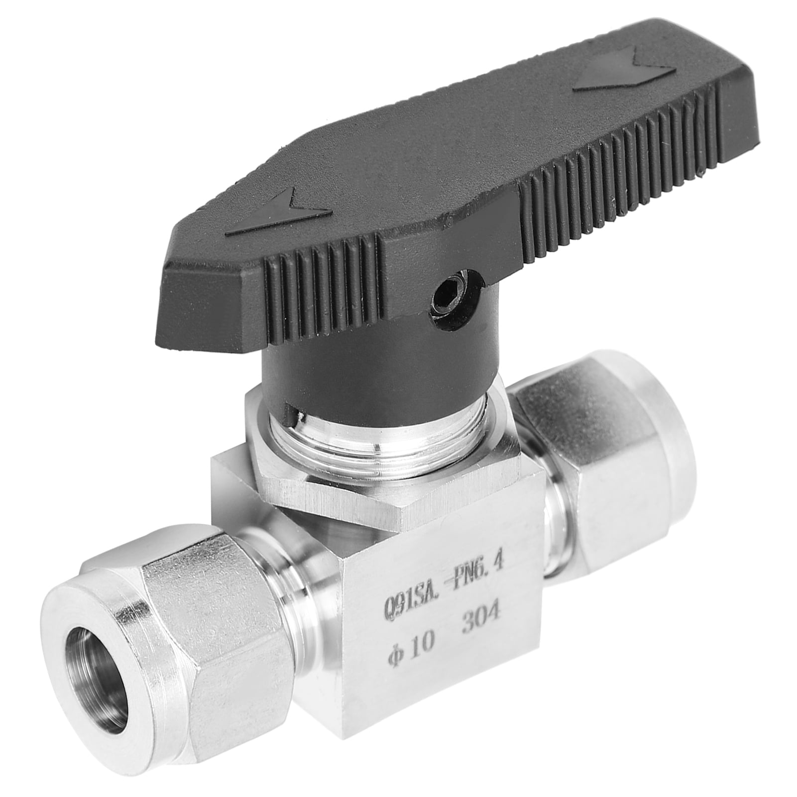 Ф10 304 Stainless Steel Valve Strong Connection Smooth 930Psi Delicate SS‑44S6 Needle Valve for Water Gas Oil Automobile And Shipbuilding Industry 