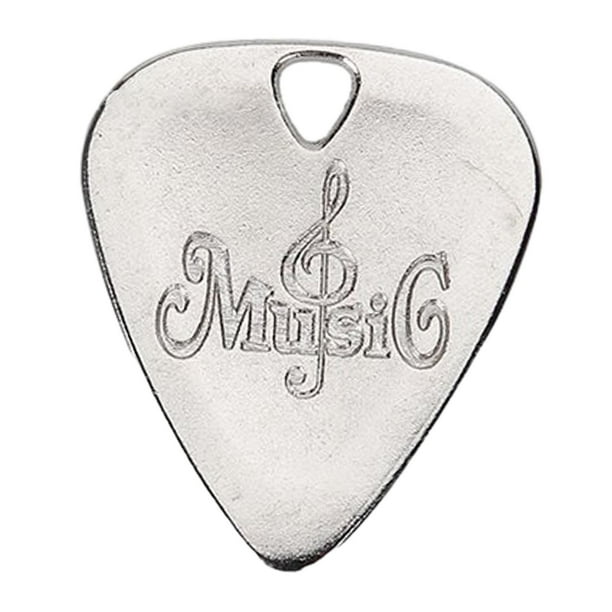 Accesorios de de guitarra de grosor de guitarra, selección de instrumentos musicales portátiles hechos a mano resistentes, Plata