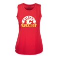 thumbnail image 2 of Women's Levelwear  Red Calgary Flames Macy Banner Arch Tank Top, 2 of 3