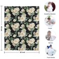 thumbnail image 4 of Pioneer Flower Floral Print Pattern Blanket,Comfortable Soft Lamb Wool Throw Blanket,All Season,Warm Lightweight Blankets for Sofa Bed Couch Living Room Chair,30"x40", 4 of 4