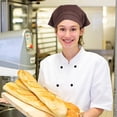 thumbnail image 3 of Turban Chapeau de Chef Triangle Foulard Restaurant Chapeau de Travail Bandeau Réglable pour Femmes Bonnet de Travail Doux Respirant, 3 of 8