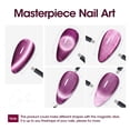 thumbnail image 6 of Gellen Cat Eye Gel Nail Polish, 18ml Gel Polish with Magnet Stick, Magnetic Shimmer Glitter Holographic Nail Polish Soak Off LED Gel for Nail Art DIY, Wine Purple, 6 of 9