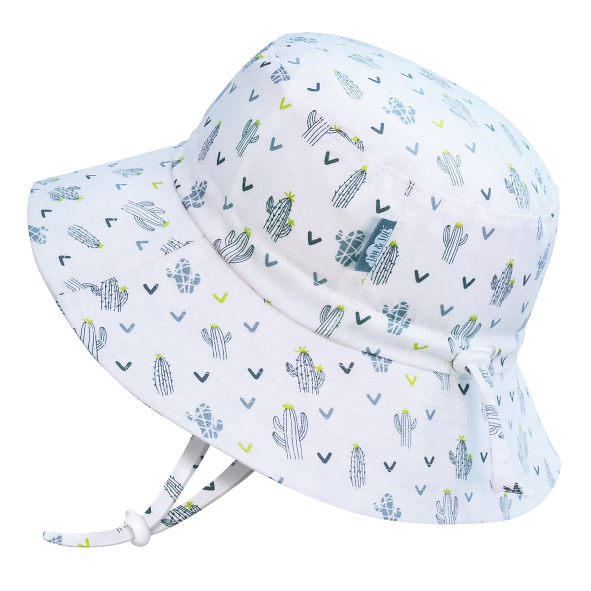 Girl Kids Toddler Baby Cotton Floral Flower Bucket Sun Hat Adjustable Chin Strap