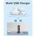 TRAHOOVPSUN USB Charger 6 Port 50W Multi USB Tower Charging Station