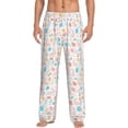 thumbnail image 1 of Kdxio Happy Easter Pattern Men's Pajama Pants, Elastic Waist with Drawstring and Pockets, Comfortable Loungewear-XX-Large, 1 of 6